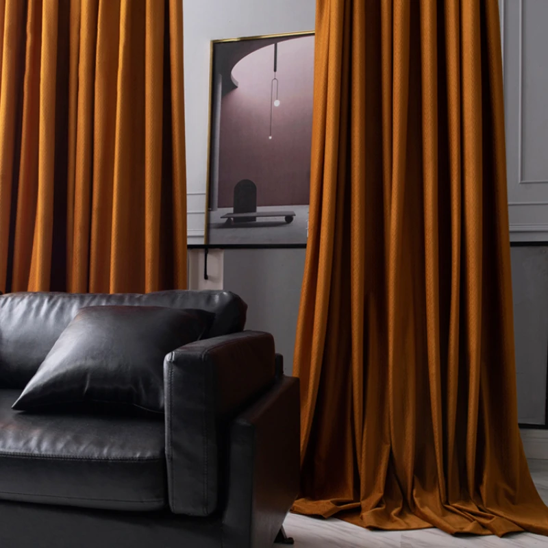 

Luxury Living Room Cortinas Velvet Advanced Bedroom Blackout Curtains Modern Simple Balcony Cortina Noble Elegant Window Curtain