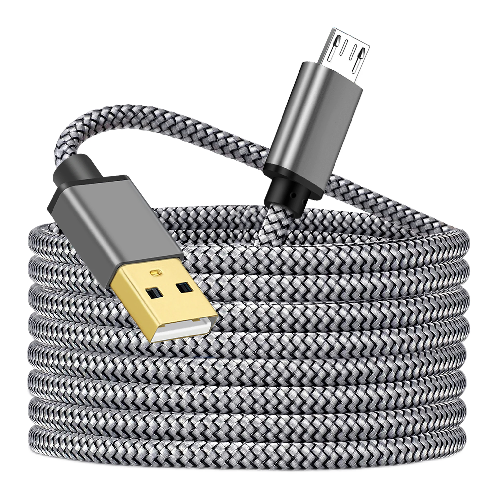 

Кабель Micro USB 3A для быстрой зарядки Android, USB-кабель для синхронизации данных и зарядки для Samsung, HTC, Xiaomi, Sony, 6 м