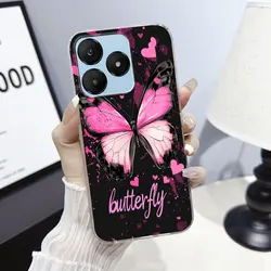 Charming Cartoon Floral Cat Protective Phone Case - Soft Silicone Marble Design Cover for Wiko T20 (TM2726)