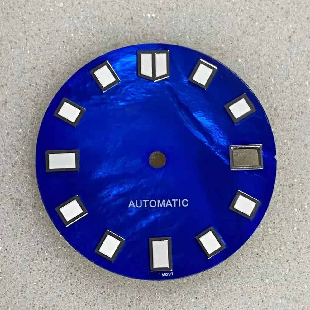 

Аксессуары для циферблата Lambe S, 28,5 мм, одиночный календарь, градиентный зеленый люминесцентный, подходит для движения NH35/36/4r