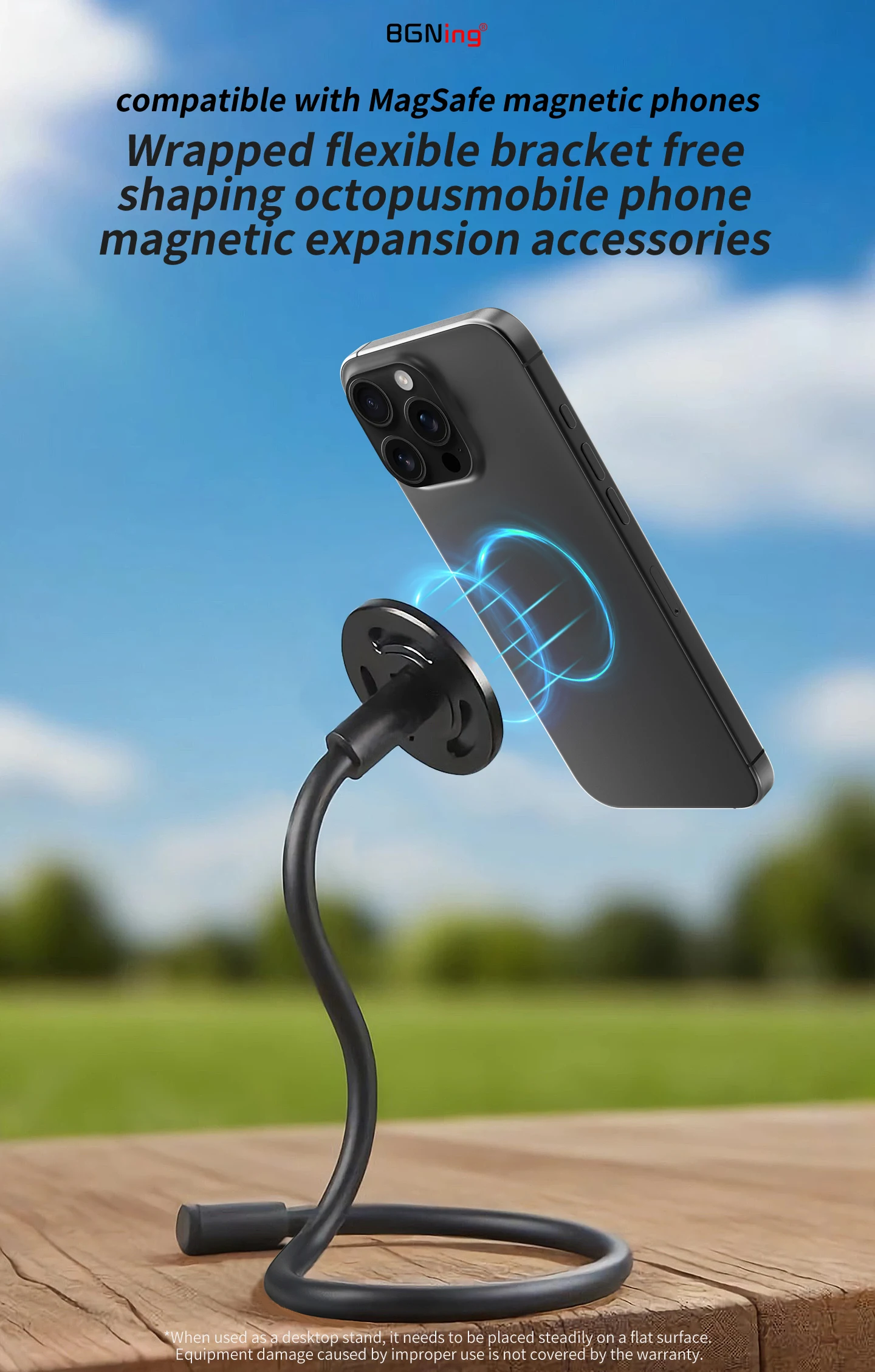 Flexible Camera Holder Tripod Mount for GoPro DJI Insta360 Action Camera Phone M