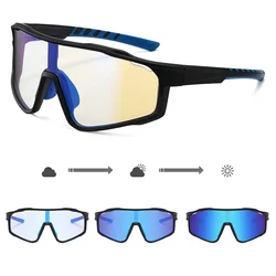 Versatile Photochromic Sports Sunglasses with UV400 Protection (Blue - photochromic)