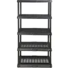 5-Tier Heavy Duty Ventilated Storage Shelf, 150 lbs per Shelf, Plastic Shelving Unit 2
