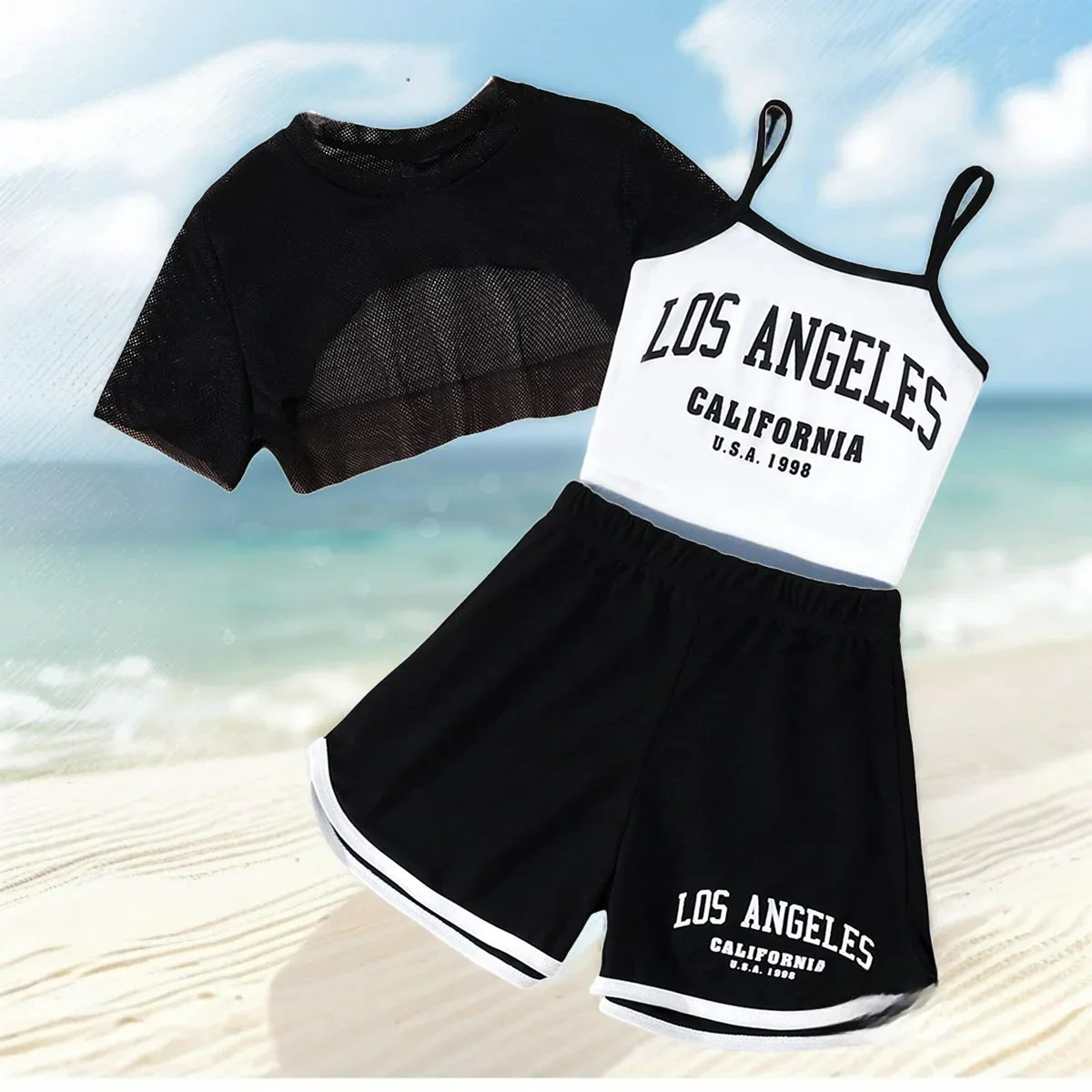 Shein Short Jean 12 Ans Fille Ensemble Pour Fille SHEIN Fille