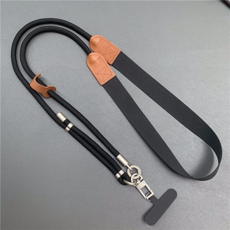 Luxury 150cm Adjustable Widened Shoulder Phone Lanyard with High-End Decompression Feature