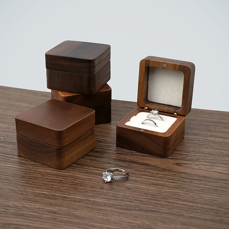 Luxury Wooden Jewelry Packaging Box for Rings Earrings Bracelets – Elegant Wood Jewelry... - SKU WJPB1945 - UGI Packaging
