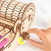 URY 3D Wooden Piano Hand Crank Xylophone Percussion Musical Instruments DIY Toy Rhythm Device Model for Children Christams Gift 4