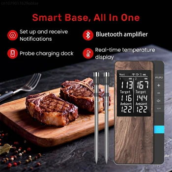 Wireless Meat Thermometer With Base 1