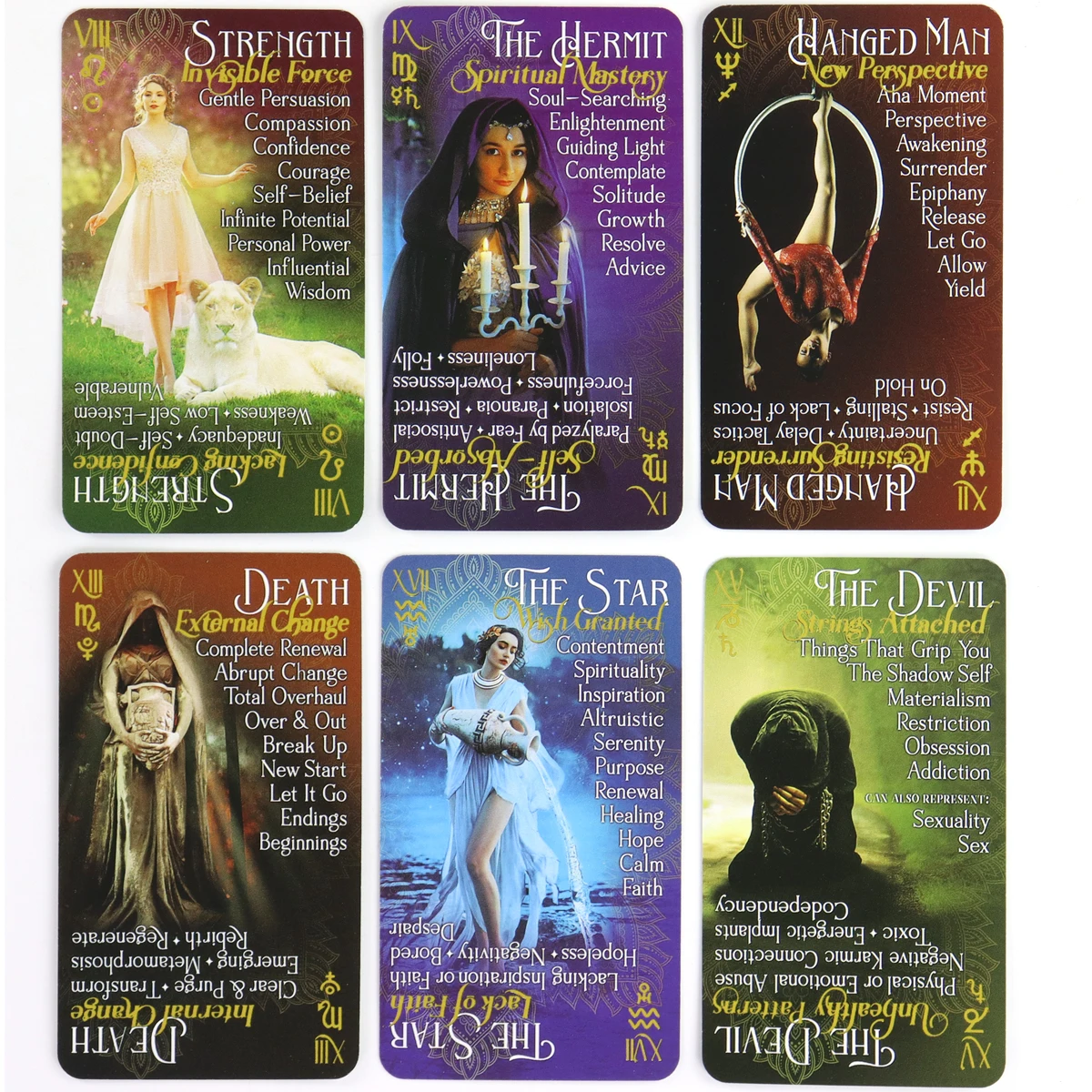 iN2IT Tarot Cards For Family Party High Quality Fortune Telling Divination Tarot Deck with Keywords 78 Cards 6