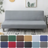 Solid Color Sofa Bed Cover All-inclusive Folding Sofa Covers for Living Roon Tight Wrap Couch Cover Without Armrest funda sofa 1
