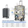 American Snoopy Dog Suitcase Cover Flight Christmas Fun Luggage Accesories Business Protection 6