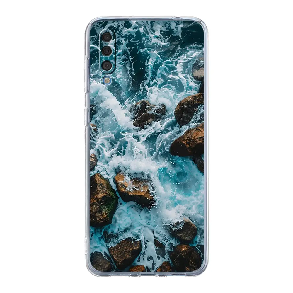 Blue Sea Ocean Waves Phone Case Cover