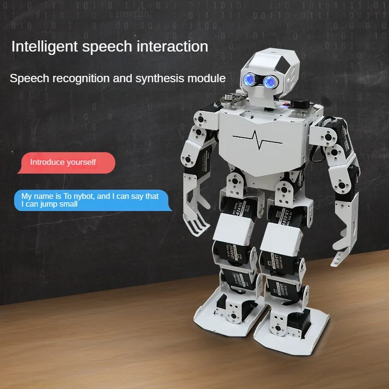 17 Dof Robot bionico umanoide Tonybot per Arduino Educational Artificial Intelligence Recognition Kit di sviluppo di programmazione AI - immagine 2