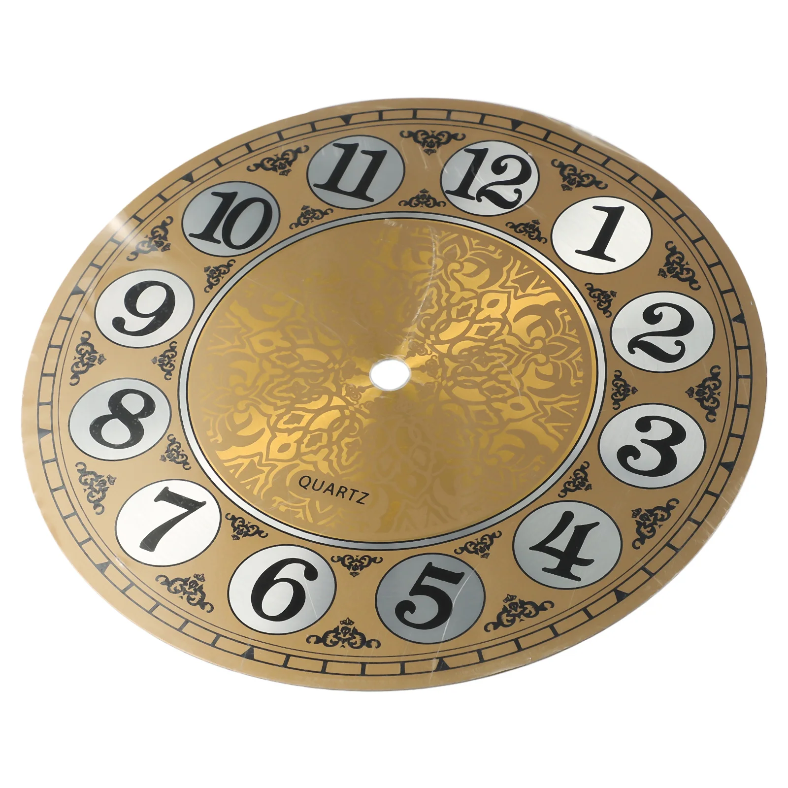 Quartz Wall Clock 180mm Vintage Aluminium Metal Dial Face Arabic Numeral Bedroom Living Room Decoration