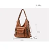Women's Waterproof Anti Theft Leather Backpack for Girls Shoulder Bags Multifunctional Large Capacity Travel Backpacks Mochilas 6