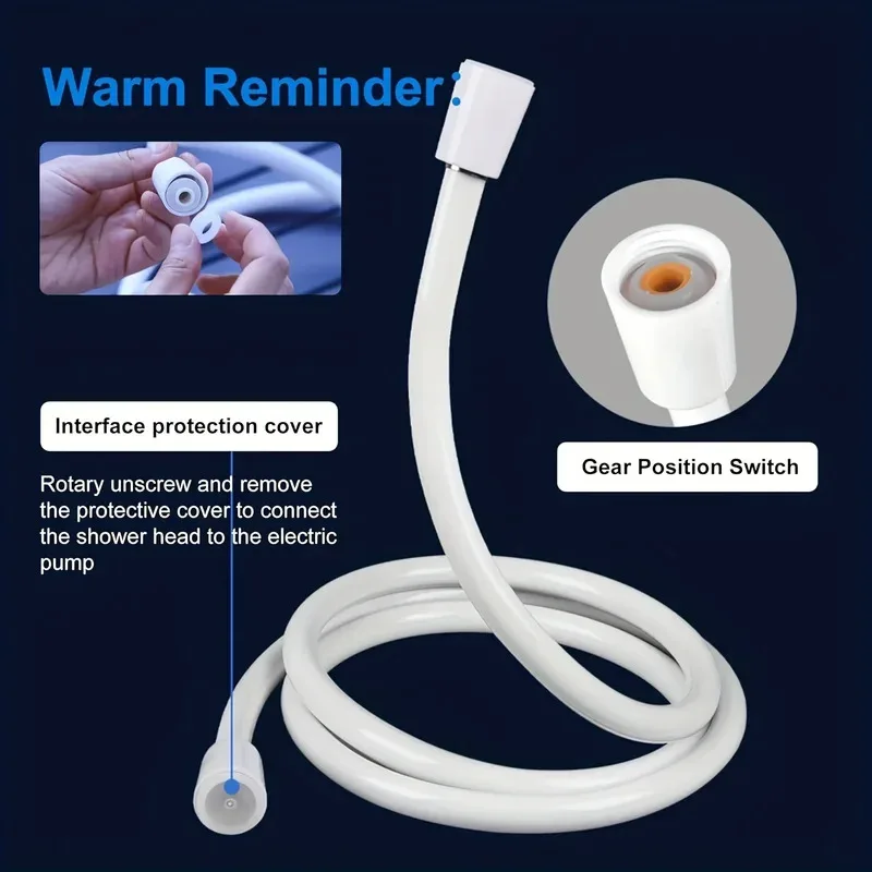 Portable USB Rechargeable  shower head, Multi-Purpose Watering System,Garden Hose Nozzle with US Standard Connector for Outdoor