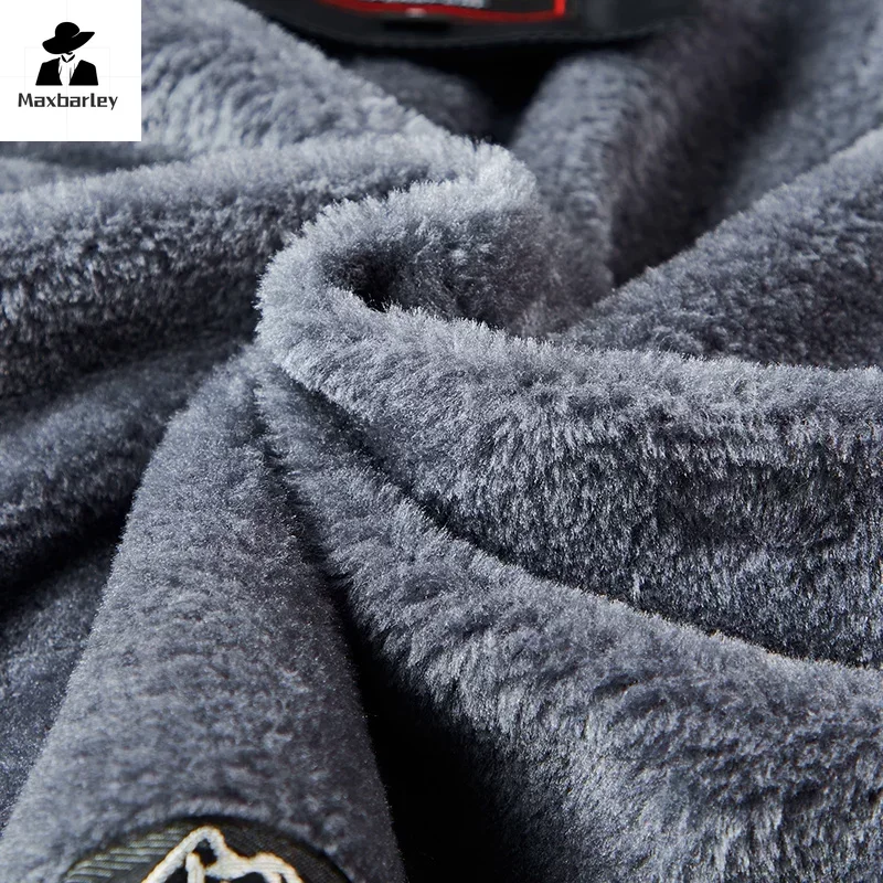 Winter Windproof Waterproof Jacket Men's Brand Fashion Wool Lining Warm Parka Hiking Outdoor Couple Ski Cold-proof Hooded Coat