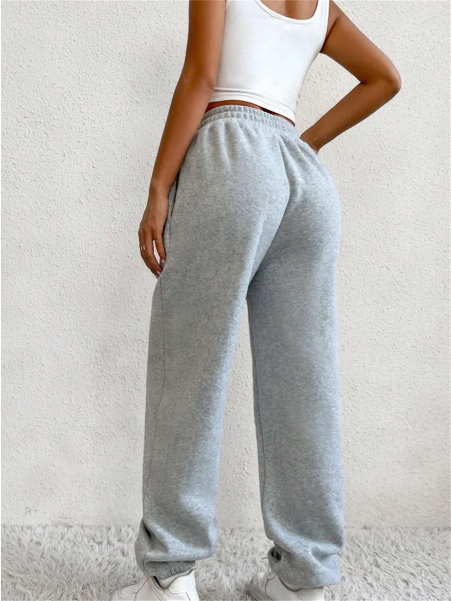 Women High Waist Sports Pants Oversize Sweatpants Joggers Yoga Outfit Sports Trousers Gym Casual Baggy Sweatpants