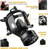 Full Face Chemical Respirator with Filter