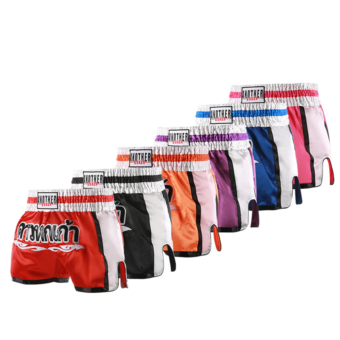 

Embroidery Muay Thai Shorts Boxing Trunks Sanda MMA Fighting Arena Competition Men And Women Children's Training Half Pants