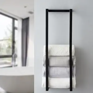 wall mounted towel rack