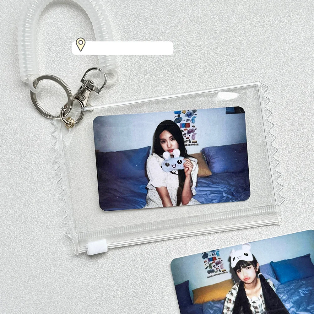INS Transparent Candy Bag Idol Photo Card Holder Card Holder Card Protector Idol Card Protector Photo Card Holder High Definition DIY Card Sleeves Badge Organizer Display Bag