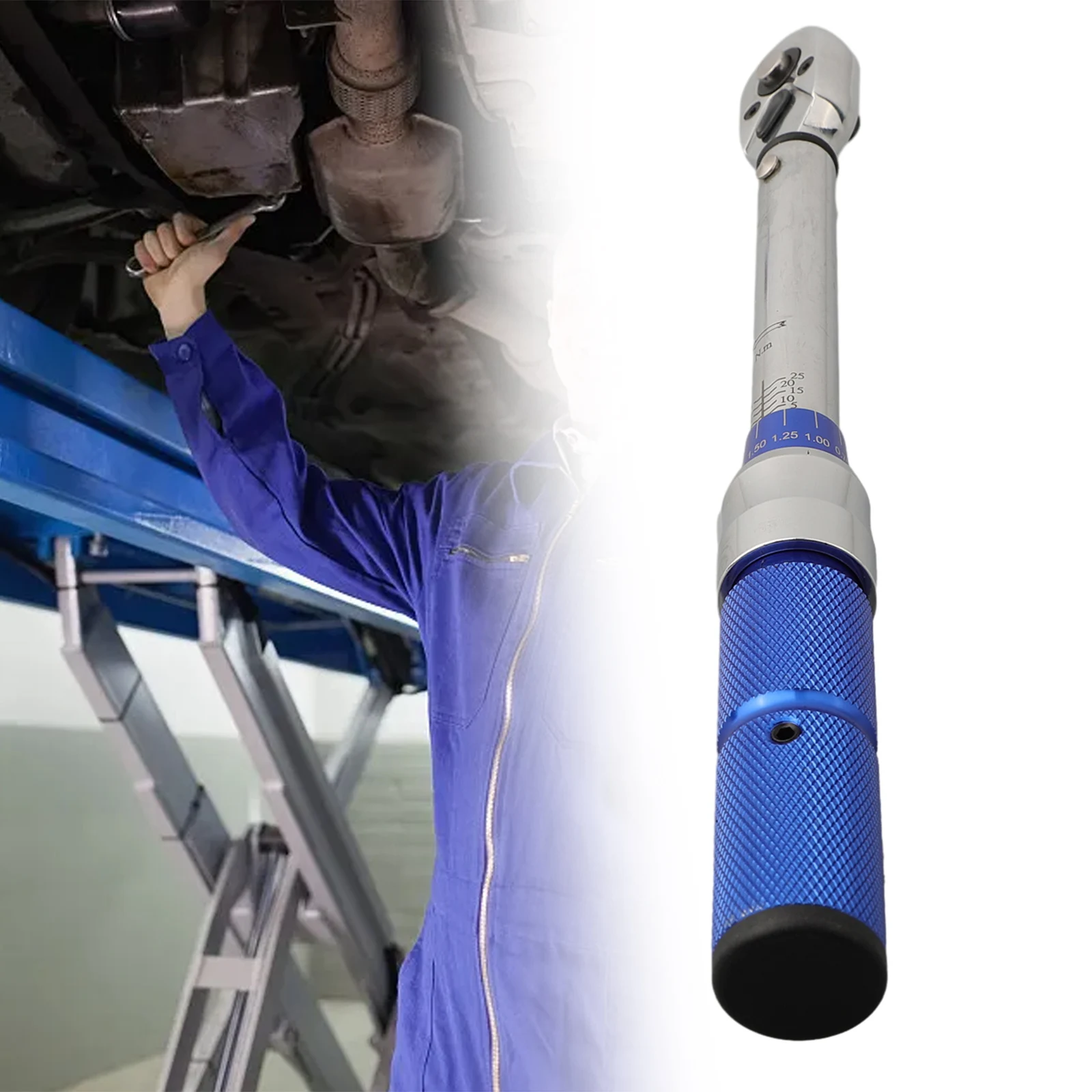 

1pcs 1/4Inch Drive Adjustable Click Torque Wrenches 5-25Nm/4-18ft/lbs With Case Drive Adjustable Click Torque Wrenches