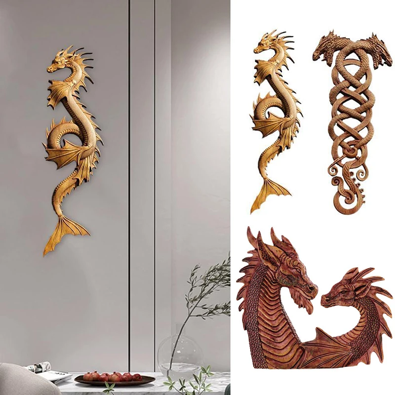 

Декоративное украшение дракона в скандинавском стиле, подвесная Декоративная скульптура для двора, подарок другу