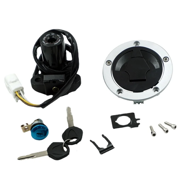 

Ignition Switch Fuel Gas Cap Seat Lock Set Fit For 2013-2018 Kawasaki Ninja ZX6R/636