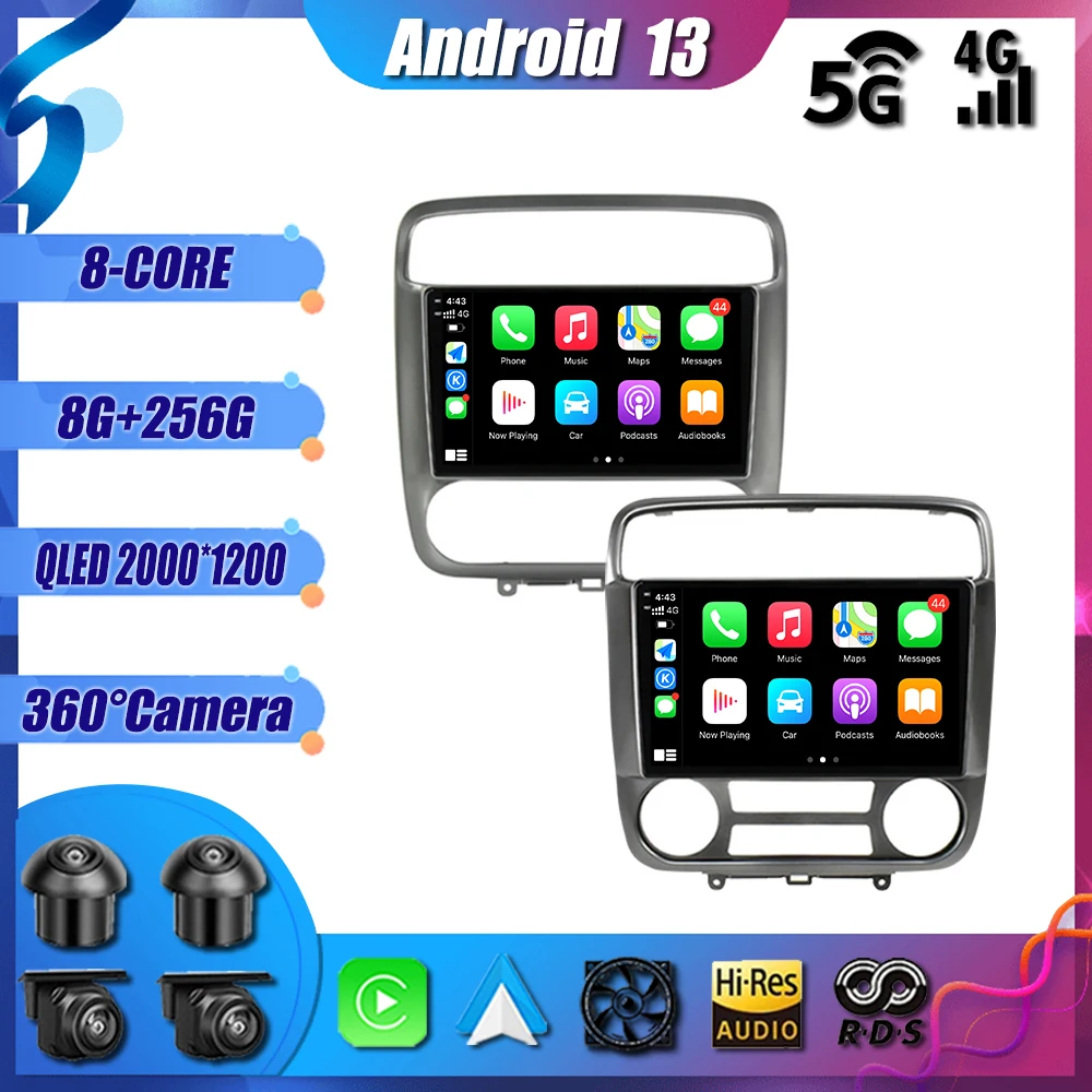 

Android 13 Car Radio Multimedia System Player Navigation GPS for Honda Stream 2001 - 2004 Wireless Carplay 4G WIFI No DVD