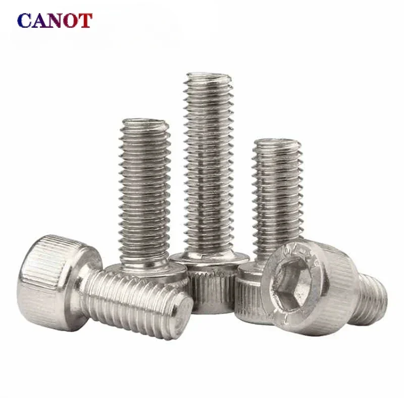 Hexagon hex socket screw Hex Socket Head Screw M3 M4 M5 M6 M8 M1.4M1.6 M2 M2.5 A2 304 Stainless Steel Cap Allen Head Blot Grade 12.9 Black DIN912