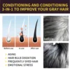 100ml Natural Herbal Hair Dye Shampoo 3 in 1 Hair Color Shampoo for Gary Hair Dark Brown Black And Women Men Grey Coverage 2024 5