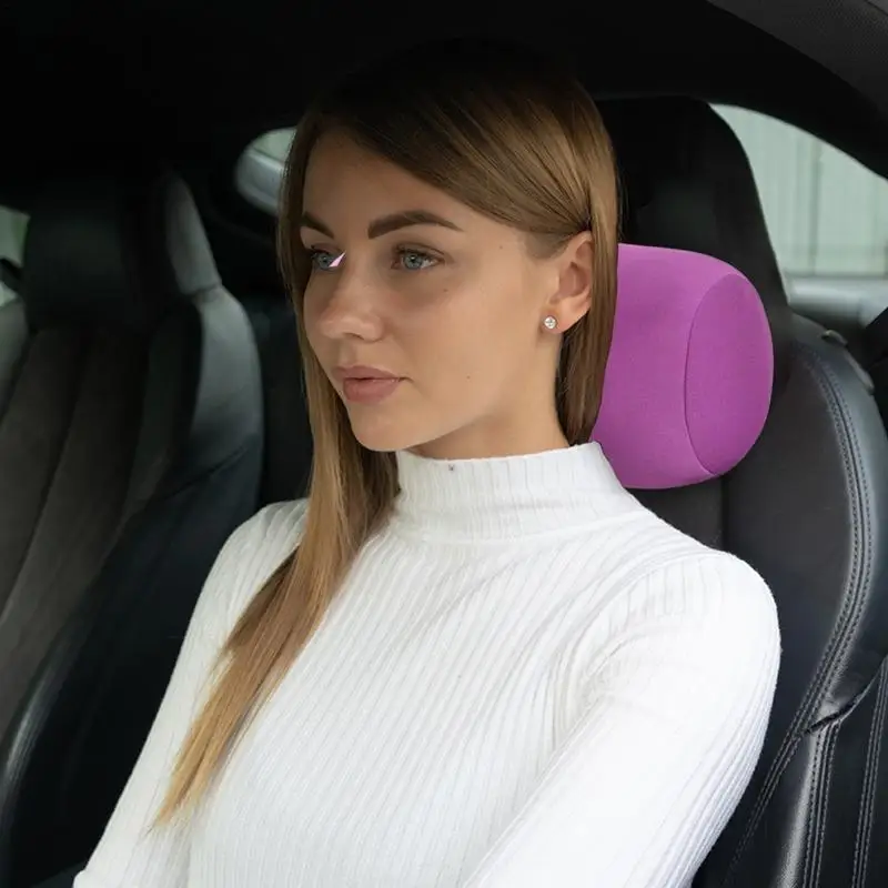 Round Cervical Pillow portable Tube Microbead Pillow For Neck Support Soft Support Back Cushion Bolster Pillow For Car Travel 4