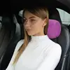 Round Cervical Pillow portable Tube Microbead Pillow For Neck Support Soft Support Back Cushion Bolster Pillow For Car Travel 4