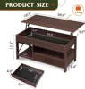 Coffee Table,Lift Top Coffee Table with Hidden Compartment, Storage Drawers and Storage Shelf for livingroom 3