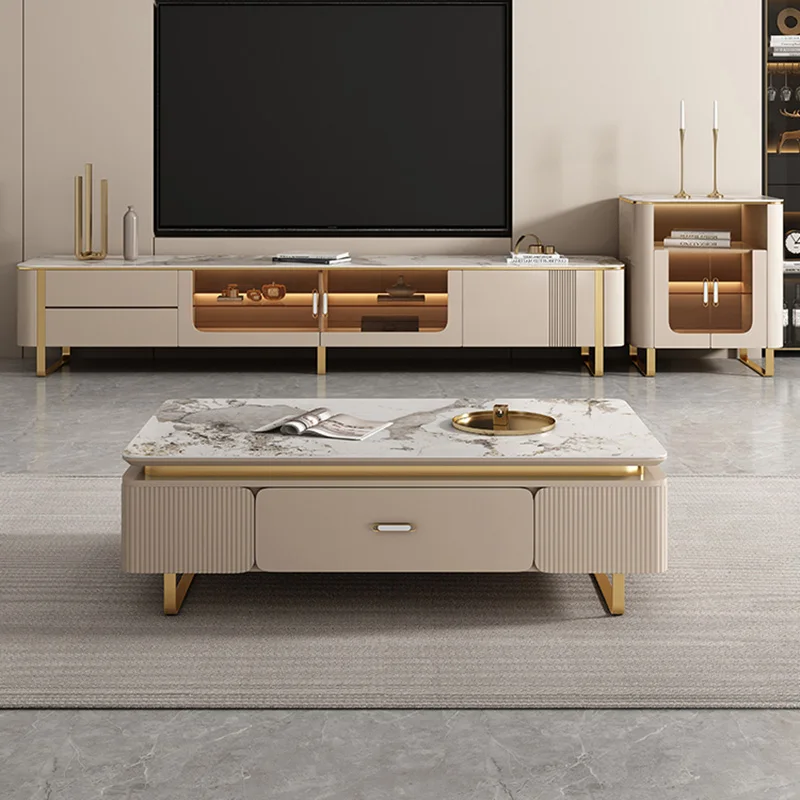 

Nordic Luxury Side Table Bedroom Legs Metal Drawers Desk Writing Table Living Room Mesa Auxiliar Salon Entrance Hall Furniture