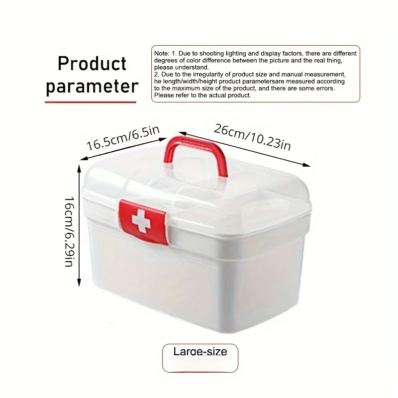 Household Medicine Storage Box, Portable Split Type Medicine Box, First Aid Medicine Box, Back To School Season Medicine Box