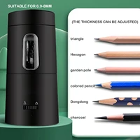 Creative Automatic Electric Pencil Sharpener USB Charging Fast Sharpen Colored Sketch Pencils Student School Supplies Stationery 3