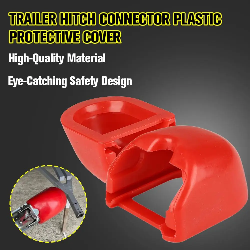 Para remolque RV modificación conector cubierta de bola tapa protectora tapa roja de plástico piezas accesorios para car