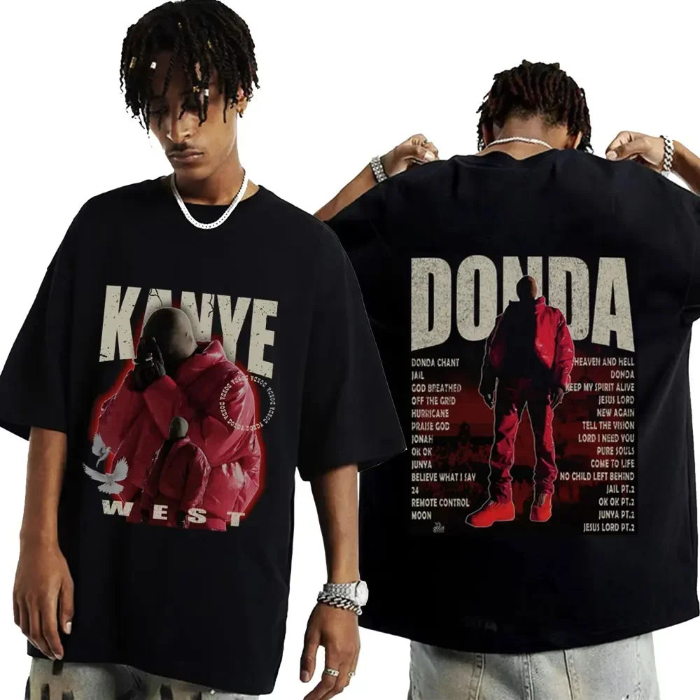 

Rapper Kanyyee Wesstt Donda Graphic T Shirt uomo donna Fashion Hip Hop Punk uomo accogliente cotone manica corta oversize