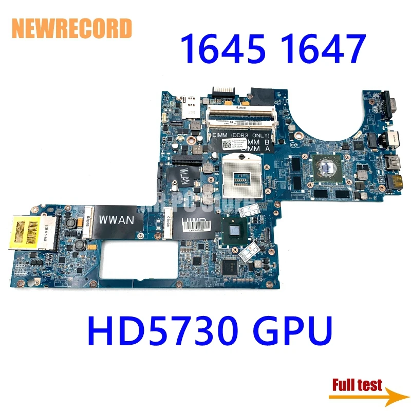 

For DELL 1645 1647 Laptop Motherboard 0WDH9C WDH9C DARM5CMB8D1 PWB Y509R PM55 HD 5730 1GB GPU Main Board Full Test
