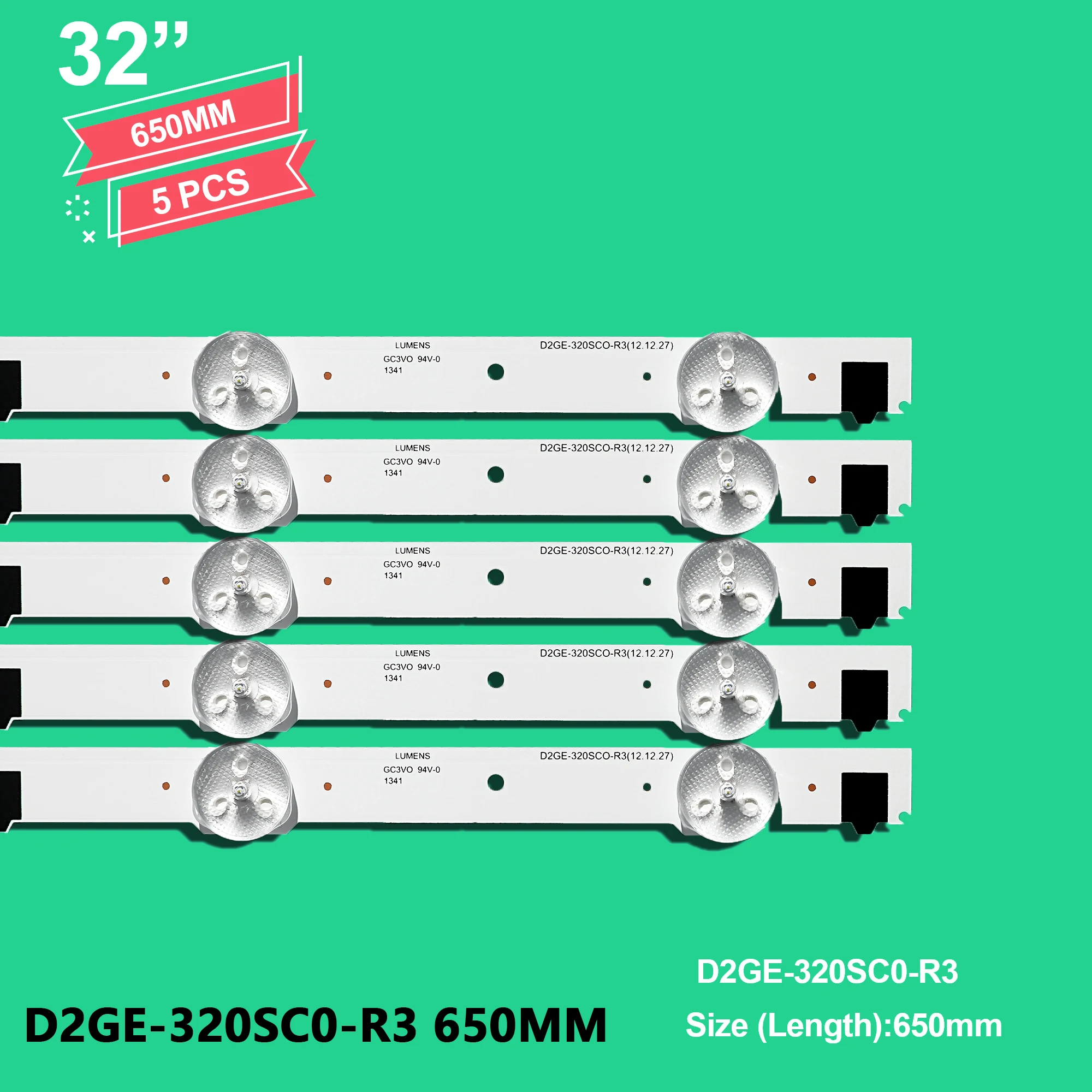 LED Light LED Cabinet Light LED Fill Light LED Light Bar TV Parts LED Backlight Strip for 32'' TV D2GE-320SC1-R0 D2GE-320SC0-R3 UE32F5000AK UE32F4000AW BN96-28489A UE32F5000 UE32F5500 UE32F4000