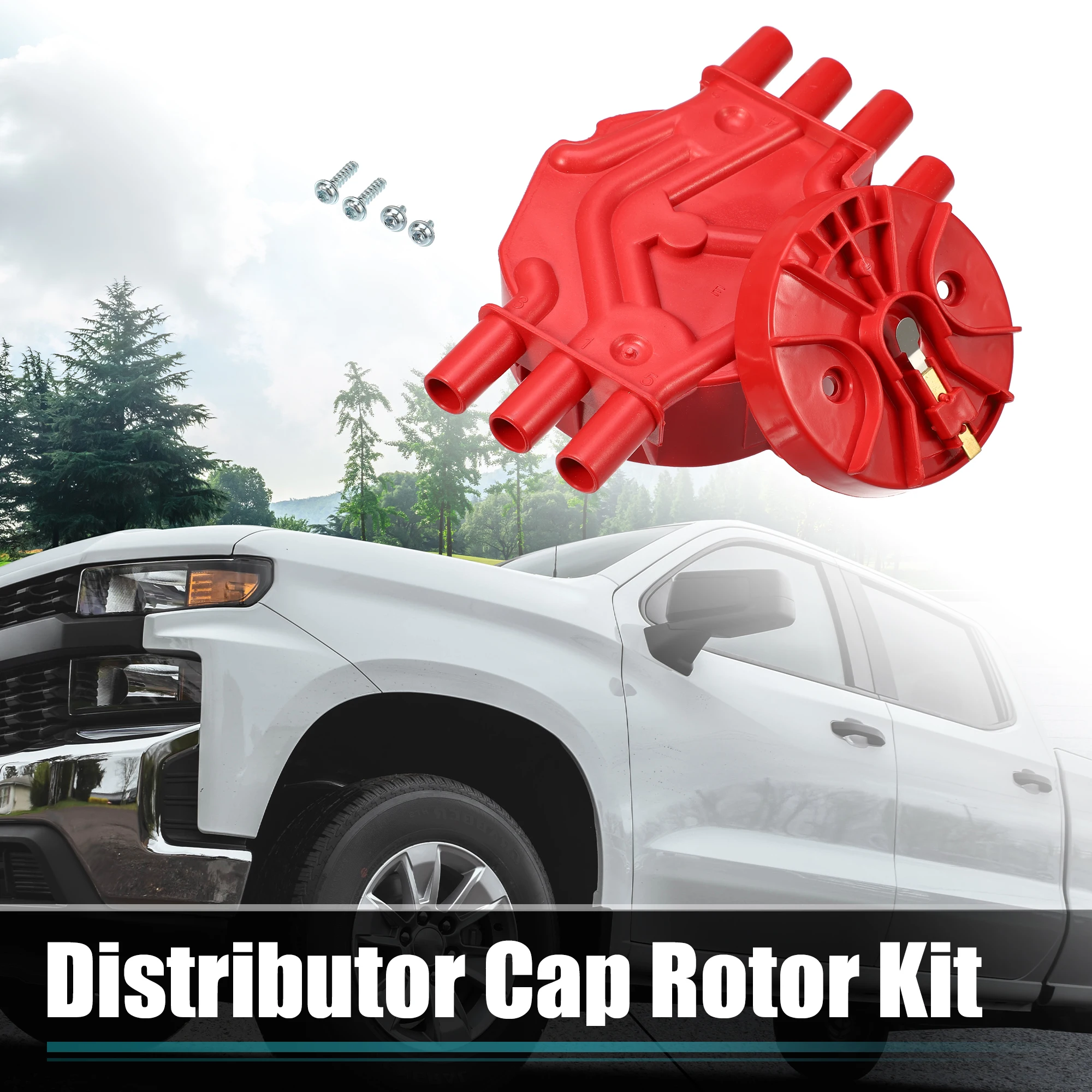 Uxcell Car Ignition Distributor Cap & Rotor Kit For Chevrolet Blazer GMC Safari 4.3L 1996-2005