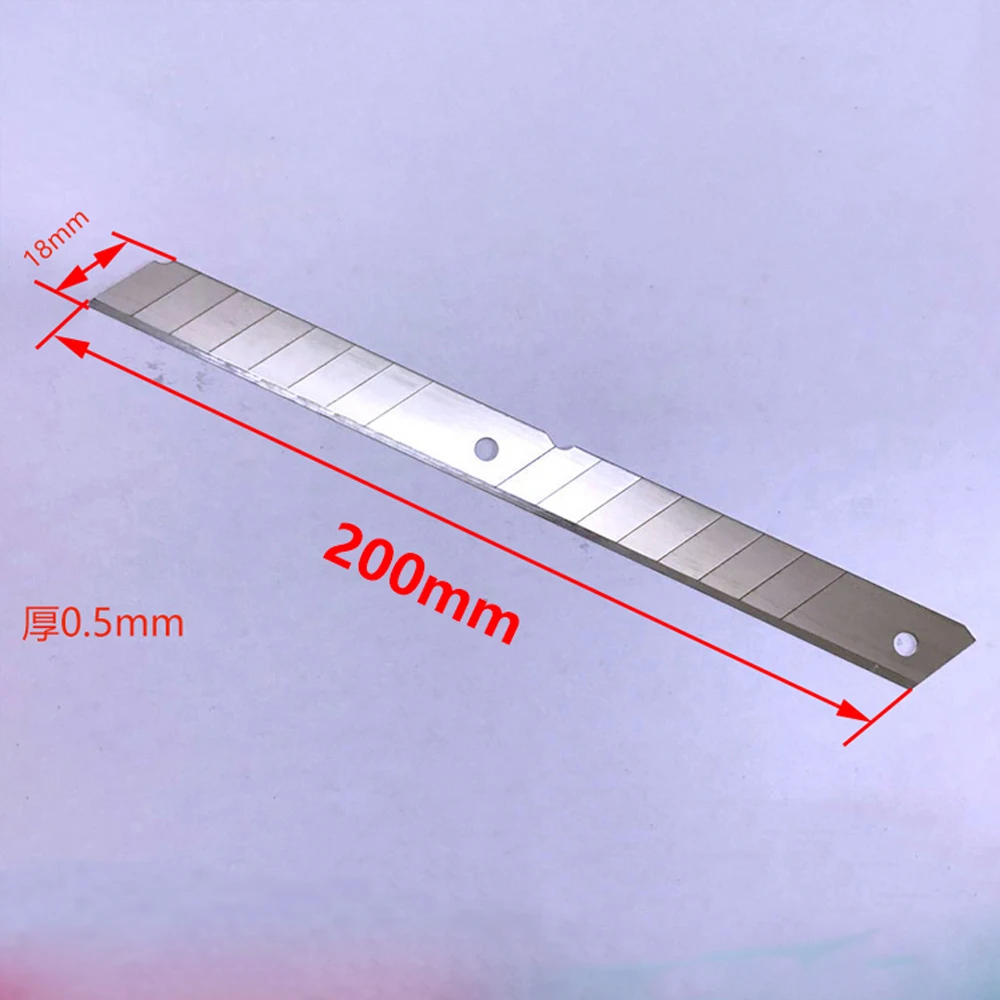 10 pcs 200*18mm Leather Splitting Machine Blade 10 Pieces/Box Carbon Steel Sharp Knife leather craft tools craft cutting tools