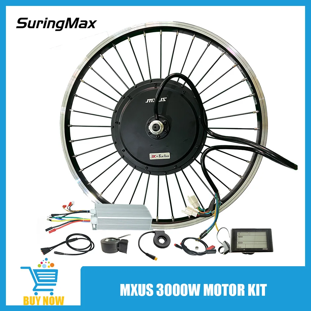 MXUS-Hub Motor Kit for Electric Bike, Bicycle Wheel, Rear Drive, Conversion, 20 ", 24", 26 ", 45H, 135mm, 72V, 80A, 100A