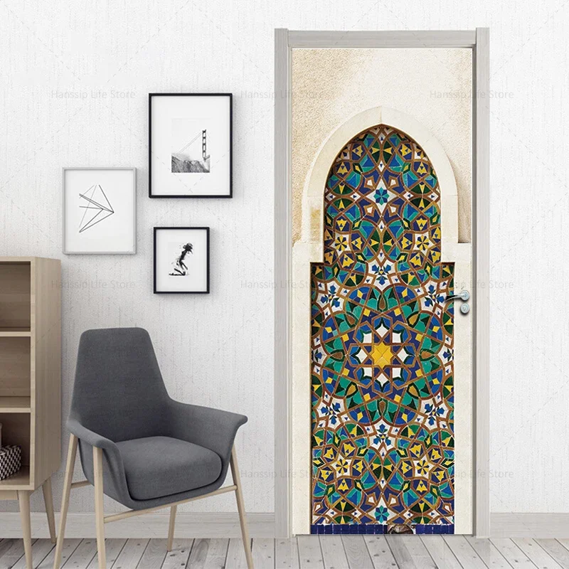 Adesivo Murale Lupo 3D Per Porte 90x200 Cm – Autoadesivo In PVC, Rimovibile Per Camera E Soggiorno!