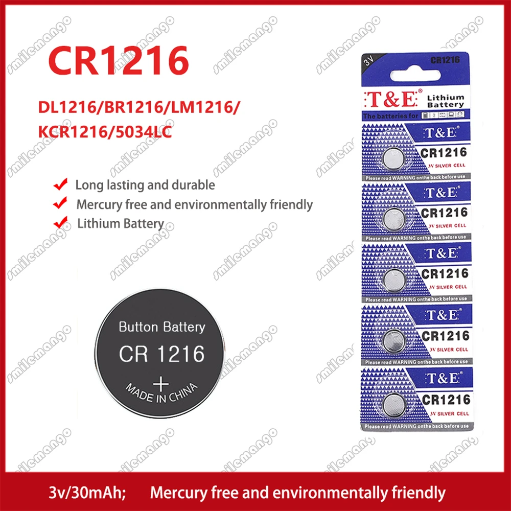 2 шт.-50 шт., Литиевые кнопочные батарейки 3 в CR1216 BR1216 LM1216 DL1216 CR 1216 5034LC ECR1216 2 шт.-50 шт., Литиевые кнопочные батарейки 3 в CR1216 BR1216 LM1216 DL1216 CR 1216 5034LC ECR1216