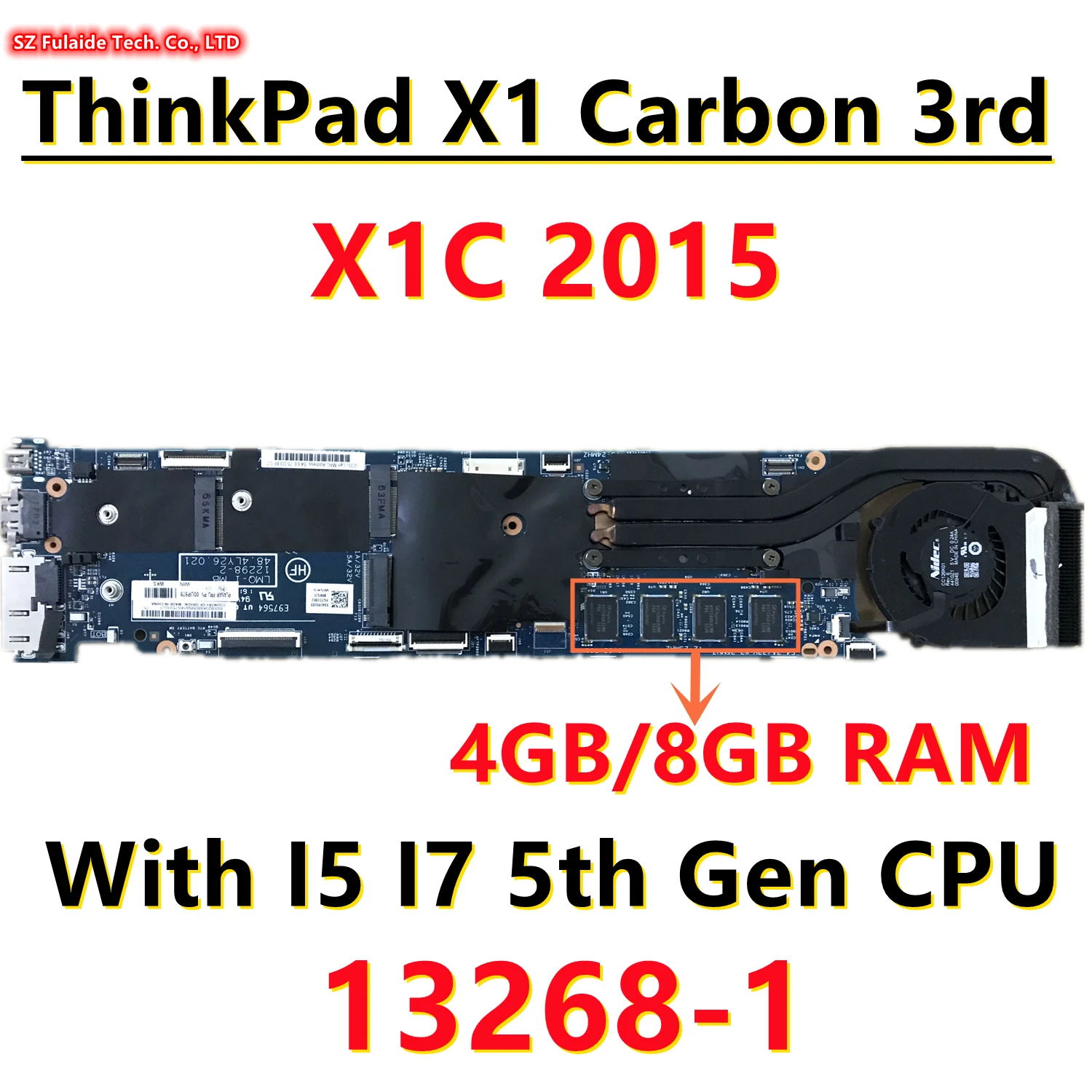 

LMQ-2 13268-1 для Lenovo ThinkPad X1 Carbon 3rd X1C 2015 материнская плата для ноутбука с процессором I5 I7 5-го поколения 4 ГБ/8 ГБ ОЗУ FRU 00HT359