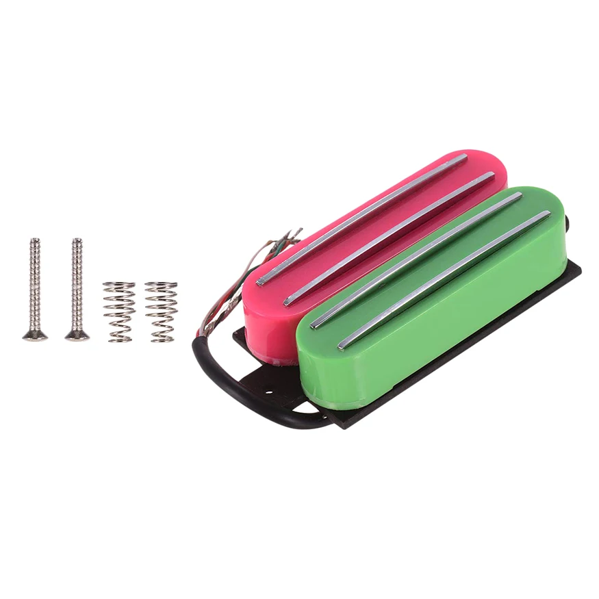 

Звукосниматель Humbucker для гитары St Lp Electric, двойной рельсовый рандомник с 4 проводами (красный + зеленый)