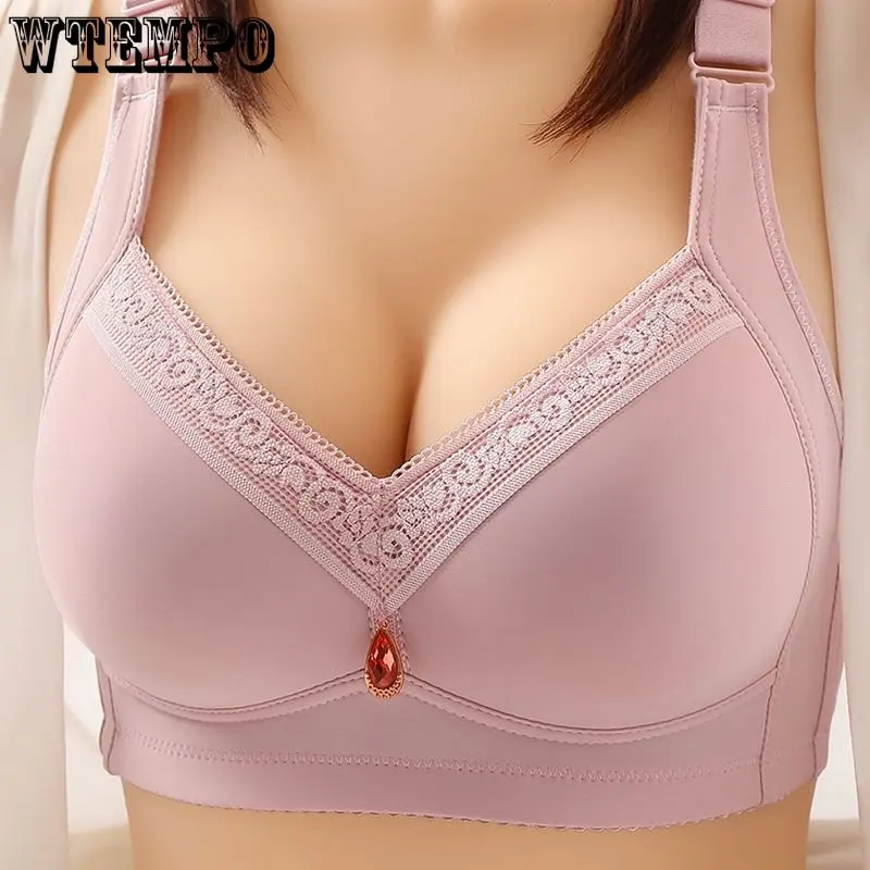 

Thin Bra Women Plus Size Gather Lace Underwear No Steel Ring Push Up Bra Sexy Sensual Lingerie Invisible Bralette Dropshipping